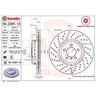BREMBO brake disc 09. C394.13, set of 2 - Brake Disc
