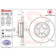 BREMBO brake disc 09. C403.13, set of 2 - Brake Disc
