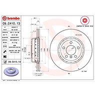 BREMBO brake disc 09. C410.13, set of 2 - Brake Disc