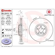 BREMBO brake disc 09. C413.13, set of 2 - Brake Disc