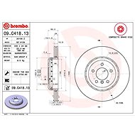 BREMBO brake disc 09. C418.13, set of 2 - Brake Disc
