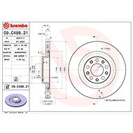 BREMBO brake disc 09. C498.21, set of 2 - Brake Disc