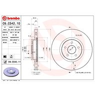 BREMBO brake disc 09. C542.11, set of 2 - Brake Disc