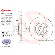 BREMBO brake disc 09. C542.21, set of 2 - Brake Disc