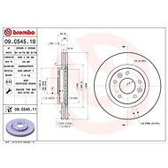 BREMBO brake disc 09. C545.11, set of 2 - Brake Disc
