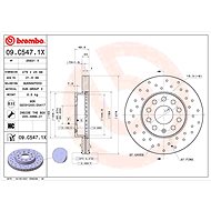 BREMBO brake disc 09. C547.1X, set of 2 - Brake Disc