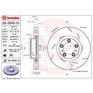 BREMBO brake disc 09. C549.31, set of 2 - Brake Disc