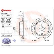 BREMBO brake disc 09. C662.1X, set of 2 - Brake Disc