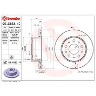 BREMBO brake disc 09. C663.11, set of 2 - Brake Disc