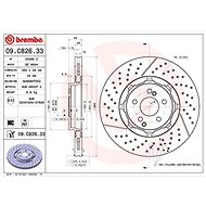 BREMBO brake disc 09. C826.33, set of 2 - Brake Disc