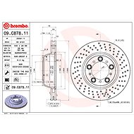 BREMBO brake disc 09. C878.11, set of 2 - Brake Disc