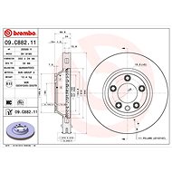 BREMBO brake disc 09. C882.11, set of 2 - Brake Disc