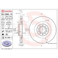 BREMBO brake disc 09. C892.11, set of 2 - Brake Disc