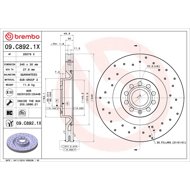 BREMBO brake disc 09. C892.1X, set of 2 - Brake Disc