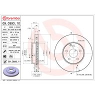 BREMBO brake disc 09. C893.11, set of 2 - Brake Disc