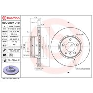 BREMBO brake disc 09. C894.11, set of 2 - Brake Disc