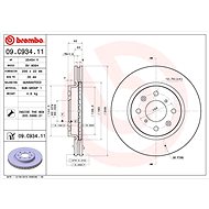BREMBO brake disc 09. C934.11, set of 2 - Brake Disc