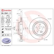 BREMBO brake disc 09. C941.11, set of 2 - Brake Disc