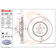 BREMBO brake disc 09. C981.23, set of 2 - Brake Disc