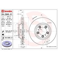 BREMBO brake disc 09. C985.21, set of 2 - Brake Disc