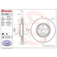 BREMBO brake disc 09. D062.11, set of 2 - Brake Disc