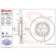 BREMBO brake disc 09. D063.11, set of 2 - Brake Disc