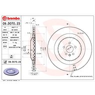 BREMBO brake disc 09. D070.23, set of 2 - Brake Disc