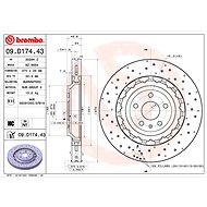 BREMBO brake disc 09. D174.43, set of 2 - Brake Disc