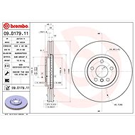 BREMBO brake disc 09. D179.11, set of 2 - Brake Disc