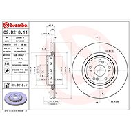 BREMBO brake disc 09. D218.11, set of 2 - Brake Disc