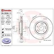 BREMBO brake disc 09. D228.11, set of 2 - Brake Disc