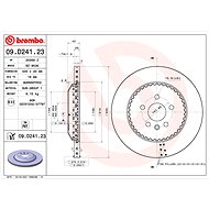BREMBO brake disc 09. D241.23, set of 2 - Brake Disc