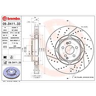 BREMBO brake disc 09. D411.33, set of 2 - Brake Disc
