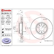 BREMBO brake disc 09. D419.11, set of 2 - Brake Disc