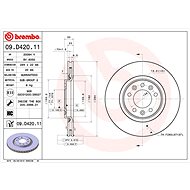BREMBO brake disc 09. D420.11, set of 2 - Brake Disc