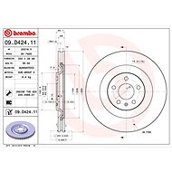BREMBO brake disc 09. D424.11, set of 2 - Brake Disc