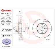 BREMBO brake disc 09. D426.11, set of 2 - Brake Disc