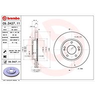 BREMBO brake disc 09. D427.11, set of 2 - Brake Disc