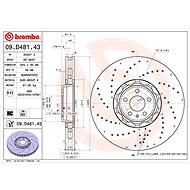 BREMBO brake disc 09. D481.43, set of 2 - Brake Disc