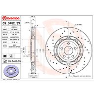 BREMBO brake disc 09. D482.33, set of 2 - Brake Disc
