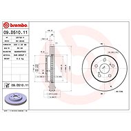 BREMBO brake disc 09. D510.11, set of 2 - Brake Disc