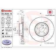 BREMBO brake disc 09. D528.13, set of 2 - Brake Disc