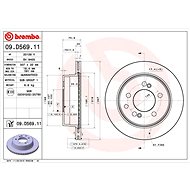 BREMBO brake disc 09. D569.11, set of 2 - Brake Disc