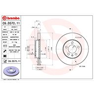 BREMBO brake disc 09. D570.11, set of 2 - Brake Disc