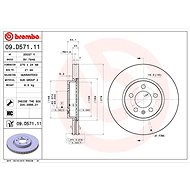 BREMBO Brake disc Kamiq/Scala 276mm front 09. D571.11, set of 2 - Brake Disc