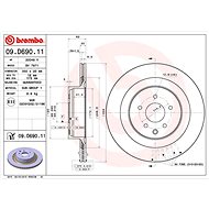 BREMBO brake disc 09. D690.11, set of 2 - Brake Disc