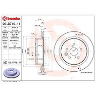 BREMBO brake disc 09. D719.11, set of 2 - Brake Disc
