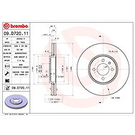 BREMBO brake disc 09. D720.11, set of 2 - Brake Disc