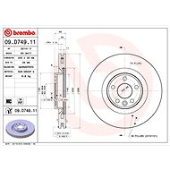 BREMBO brake disc 09. D749.11, set of 2 - Brake Disc