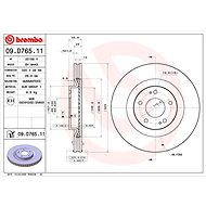 BREMBO brake disc 09. D765.11, set of 2 - Brake Disc